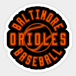 Baltimore Orioles Baseball Sticker